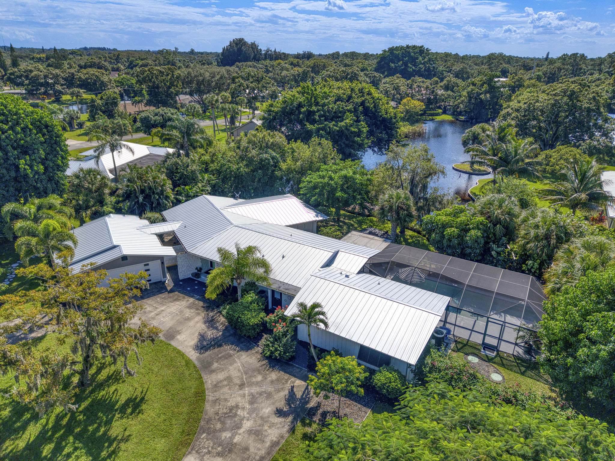 Aerial with Pool Area